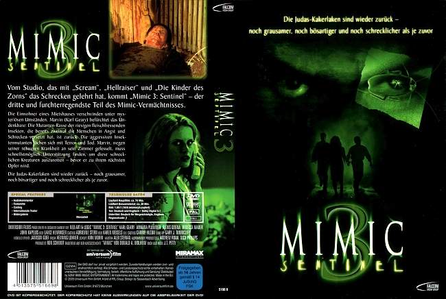 Mimic 3 german dvd cover