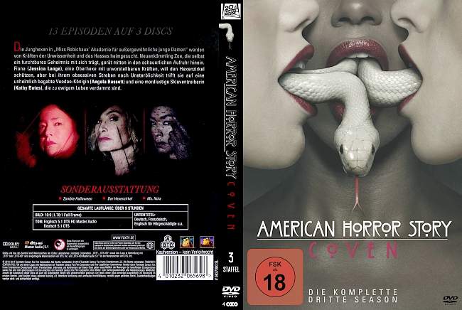 American Horror Story Coven Staffel 3 german dvd cover