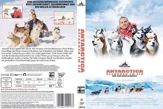 Antarctica Gefangen im Eis german dvd cover