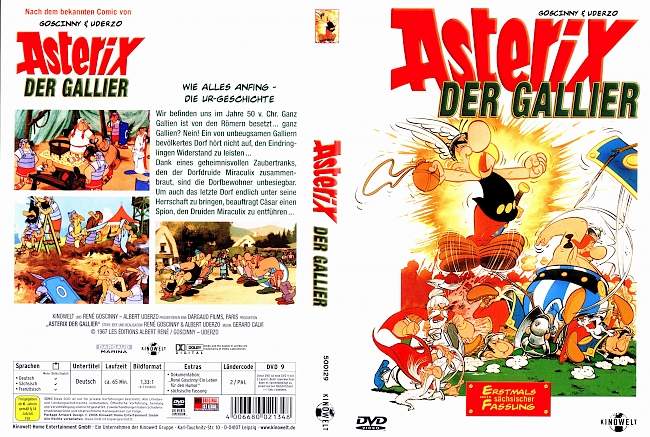 Asterix der Gallier german dvd cover
