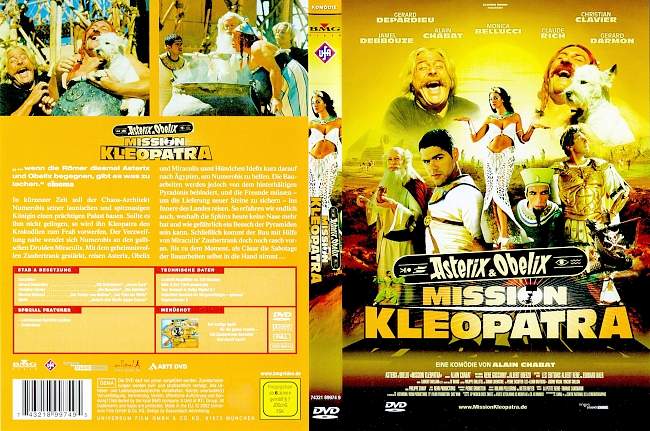 Asterix und Obelix Mission Kleopatra german dvd cover