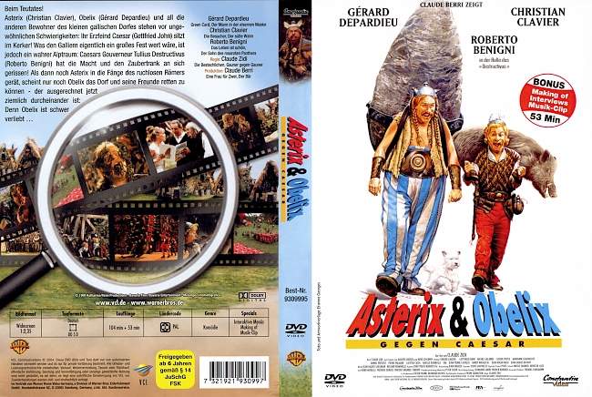 Asterix und Obelix gegen Caesar german dvd cover