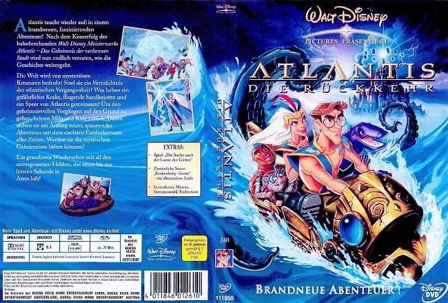 Atlantis 2 Die Rueckkehr german dvd cover