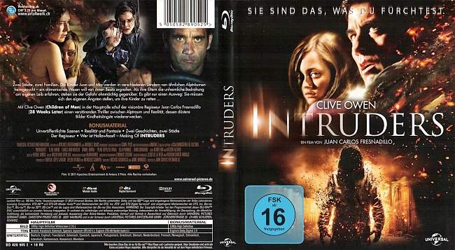 Intruders Clive Owen german blu ray cover
