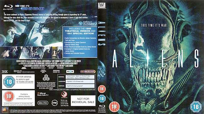 Alien 2 Aliens blu ray cover german