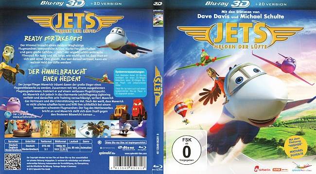 Jets Helden der Lufte 3D Blu ray german blu ray cover