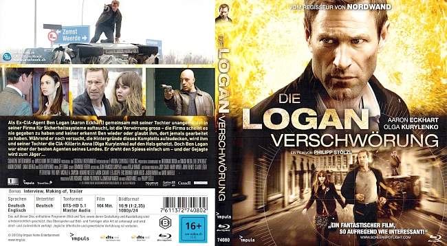 Die Logan Verschworung Aaron Eckhart german blu ray cover