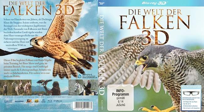 Die Welt der Falken 3D german blu ray cover
