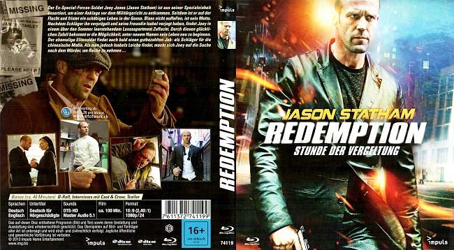 Redemption Stunde der Vergeltung Jason Statham german blu ray cover