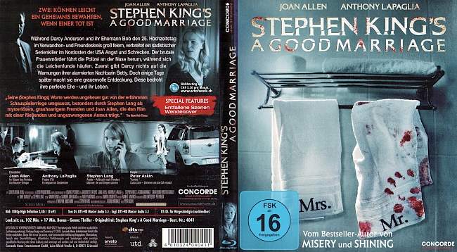 Stephen Kings A Good Marriage Blu ray german blu ray cover