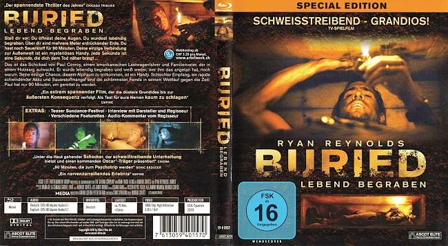 Buried Lebend begraben Blu ray german blu ray cover