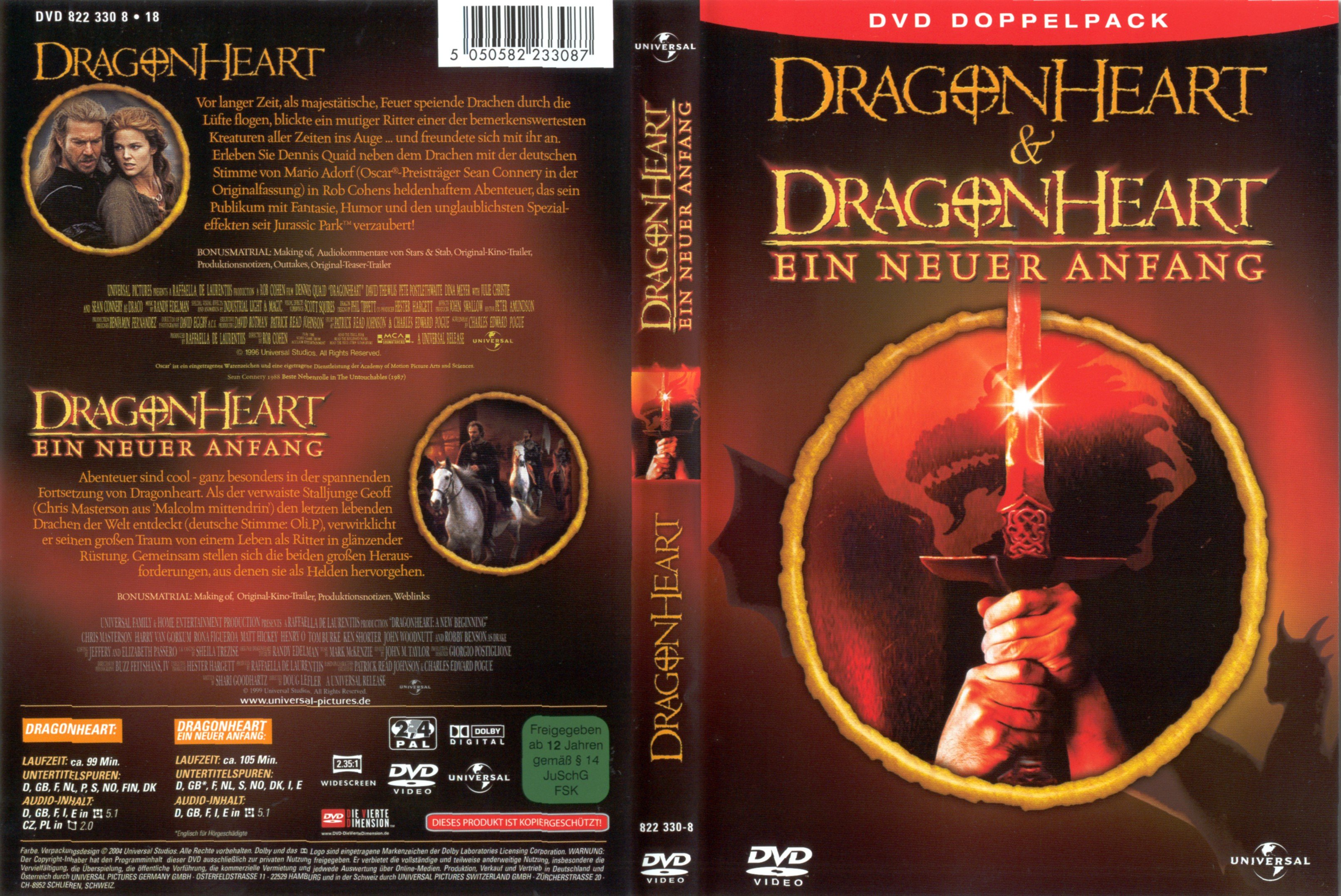 dragonheart-1-2-german-dvd-covers