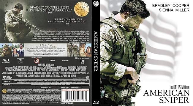 American Sniper german blu ray cover