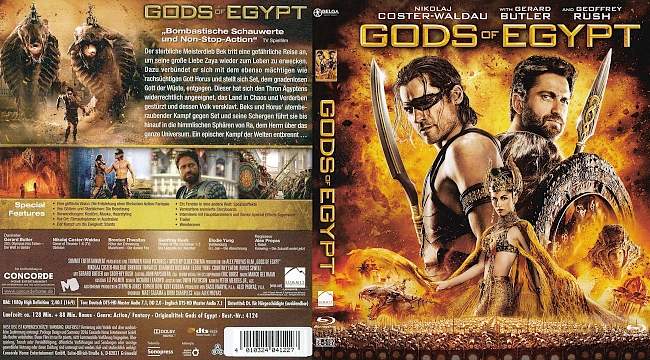 Gods of Egypt 2D german blu ray cover