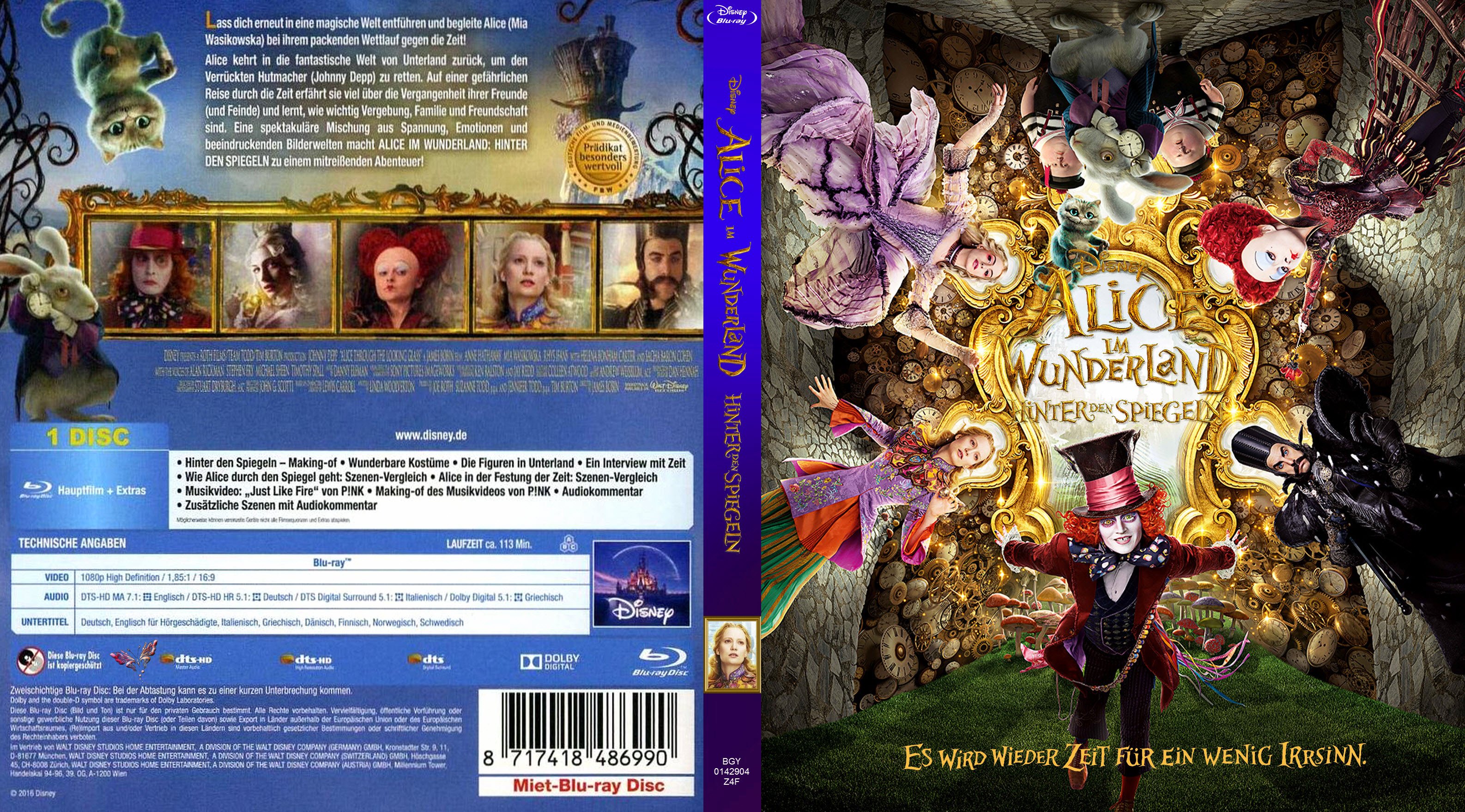 Alice im Wunderland 2 - Hinter den Spiegeln | German DVD ...