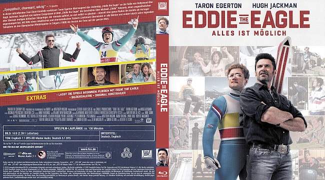 Eddie the Eagle alles ist moglich german blu ray cover