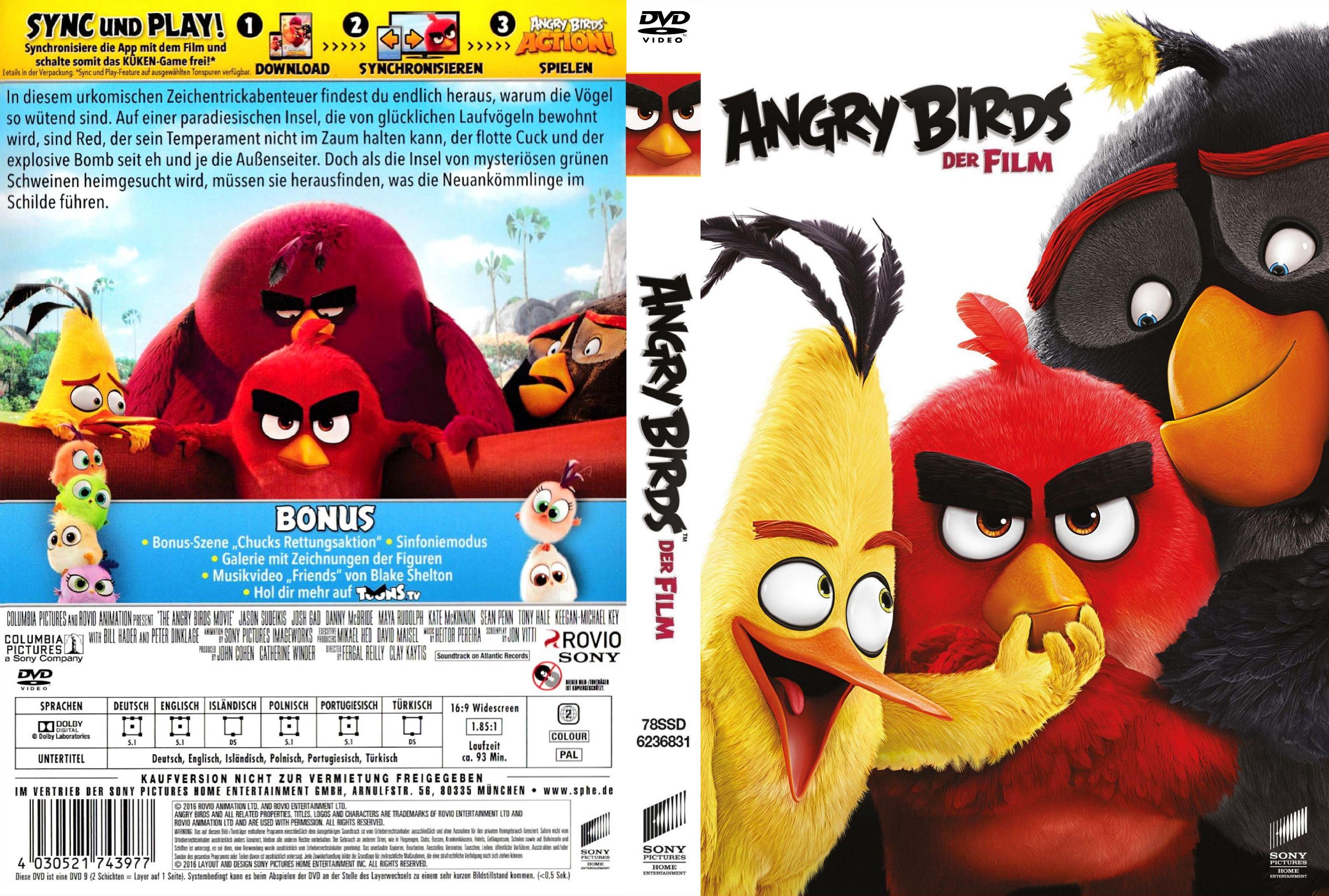 Angry Birds – Der Film | German DVD Covers
