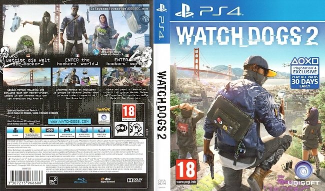 Watch Dogs 2 PS4 german ps4 cover