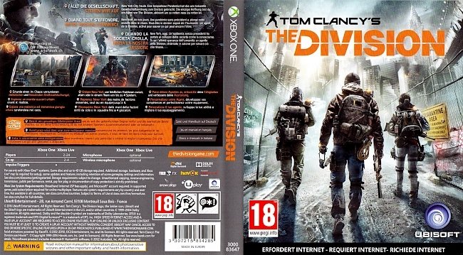 The Division Tom Clancy german xbox one cover