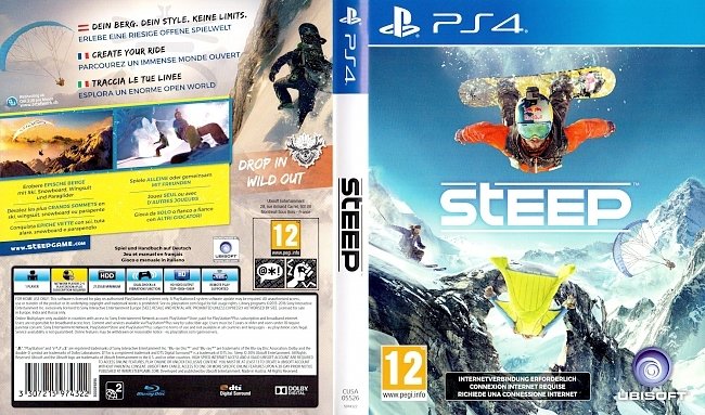 Steep Playstation 4 Cover deutsche Covers PS4 german ps4 cover