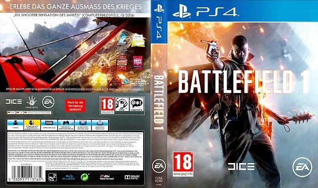 Battlefield 1 ps4 cover german