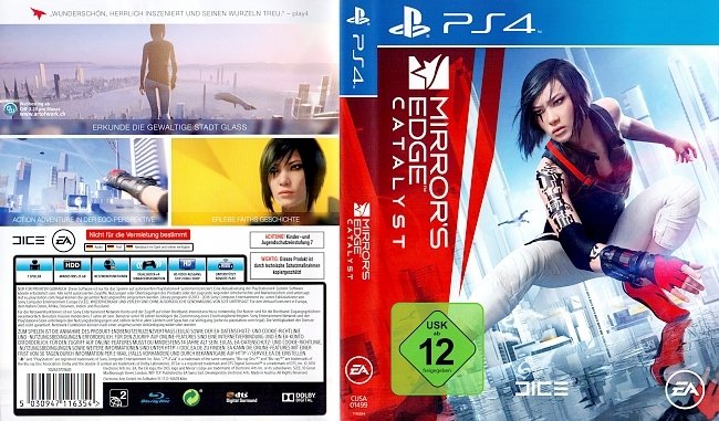 Mirrors Edge Catalyst PS4 Cover german ps4 cover