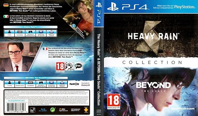 Heavy Rain Beyond Two Souls Collection Playstation 4 Cover german ps4 cover
