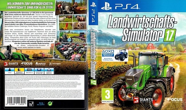 Landwirtschafts Simulator 17 german ps4 cover