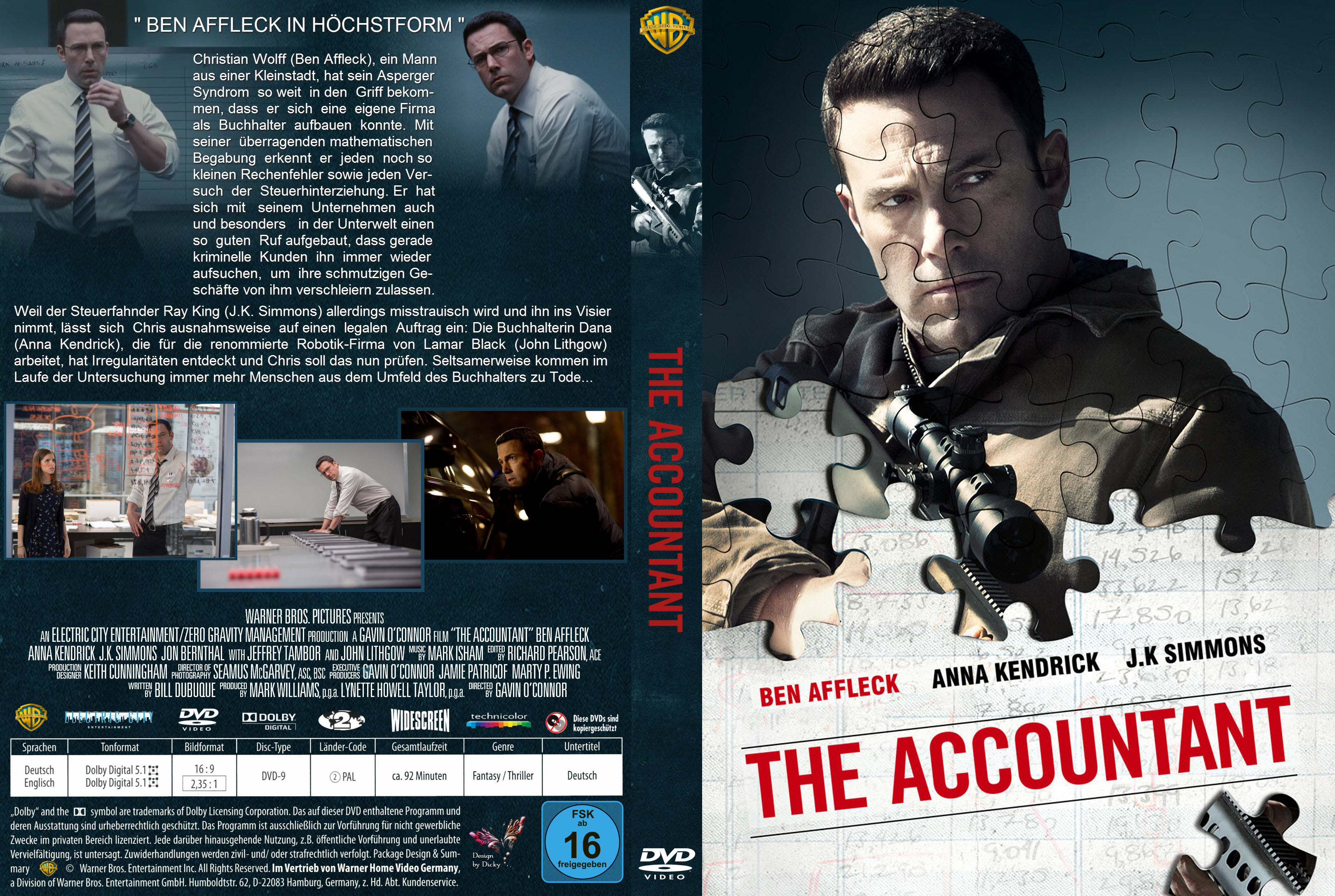 The Accountant | German DVD Covers