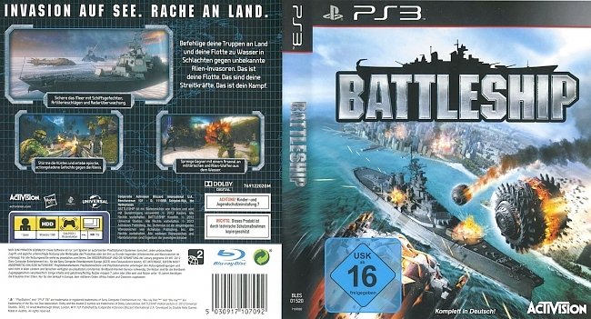 Battleship Ps3 german ps3 cover