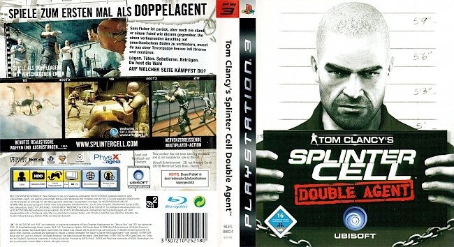 Splinter Cell Double Agent Playstation 3 Deutsch german ps3 cover
