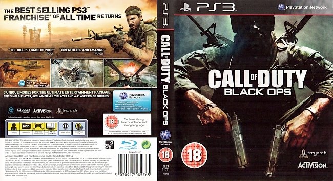 Call of Duty Black Ops ps3 cover german