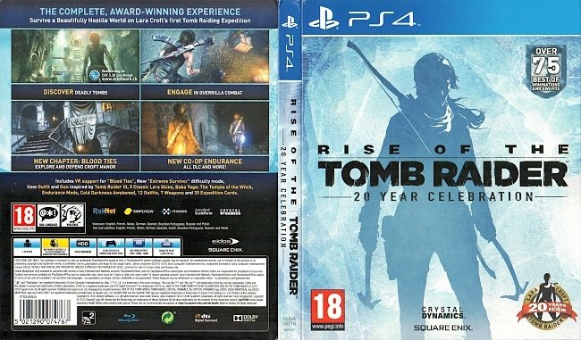 Rise of the Tomb Raider Ps4 Cover Playstation 4 Lara Croft german english german ps4 cover