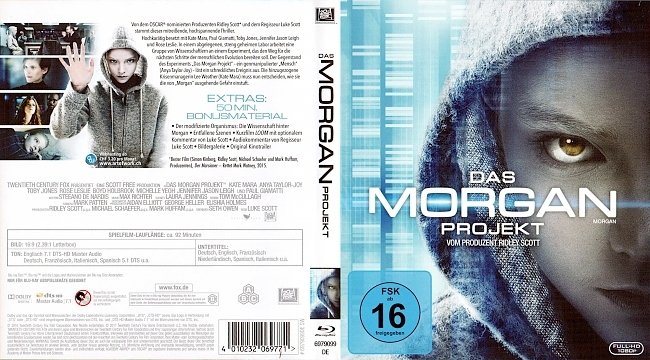 Das Morgan Projekt Cover Deutsch Bluray German german blu ray cover