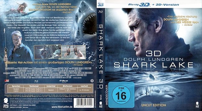 Shark Lake 3D Blu ray Dolph Lundgren german blu ray cover