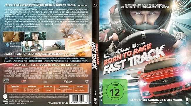 Born to Race Fast Track Cover Blu ray german blu ray cover