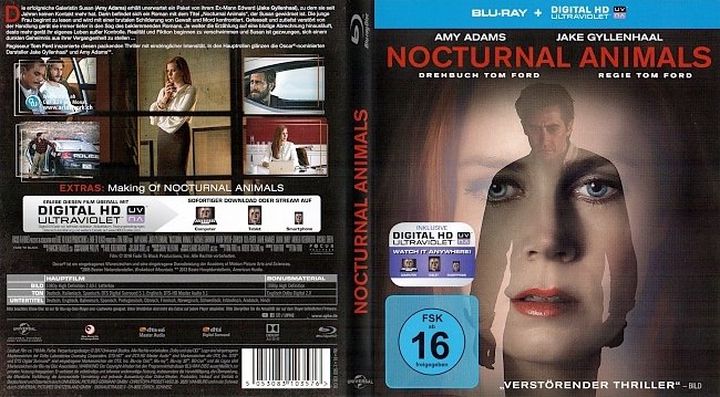 Nocturnal Animals Tom Ford Jake Gyllenhaal Blu ray Cover deutsch german german blu ray cover