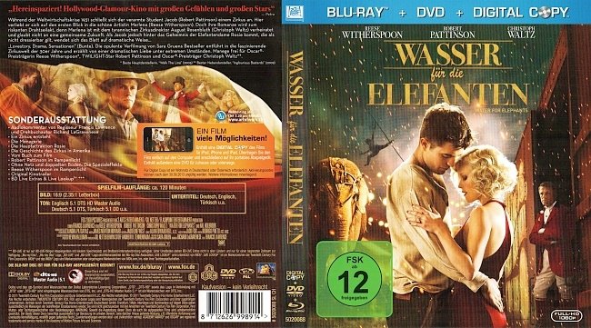 Wasser fur die Elefanten Cover Blu ray deutsch german blu ray cover