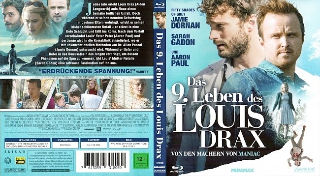 Das 9te Leben des Louis Drax Blu ray Cover Deutsch German german blu ray cover