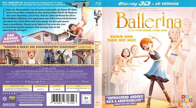 Ballerina 3D Blu ray Deutsch German Covers german blu ray cover