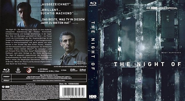 The Night of John Turturro HBO Cover Deutsch German Blu ray german blu ray cover
