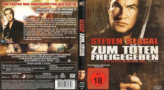 Zum Toten Freigegeben Marked for Death Steven Seagal Cover Bluray Deutsch German german blu ray cover