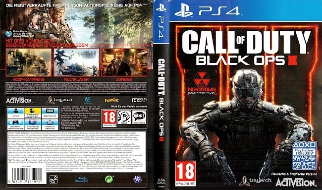 Call of Duty Black Ops 3 PS4 Cover Version 2 german ps4 cover