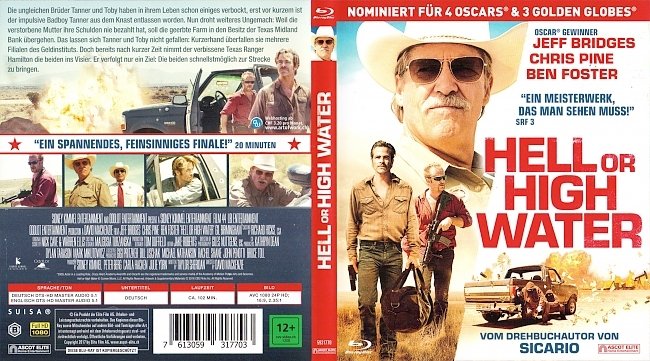 Hell or High Water Cover Deutsch German Bluray Blue ray german blu ray cover