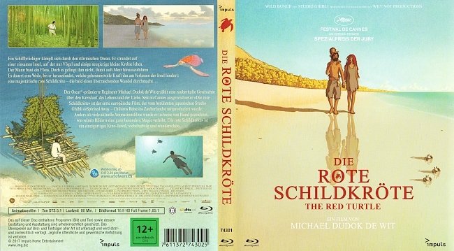 Die Rote Schildkrote Cover Deutsch Blu ray German german blu ray cover