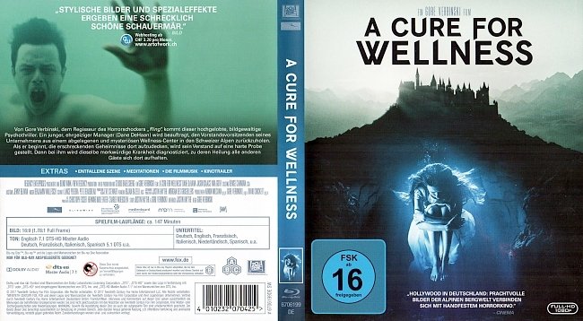 A Cure for Wellness Cover German Deutsch Blu ray german blu ray cover