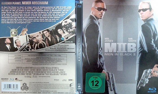 Men in Black 2 Steelbook Edition Cover Deutsch German Blu ray german blu ray cover