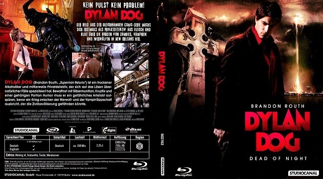 Dylan Dog Dead of Night german blu ray cover