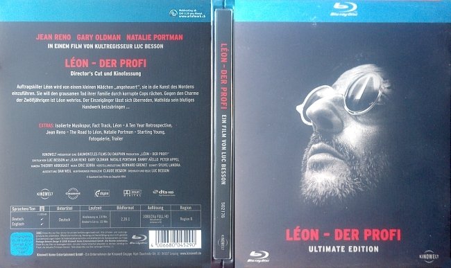 Leon der Profi Ultimate Edition Steelbook Deutsch Cover German Blu ray german blu ray cover