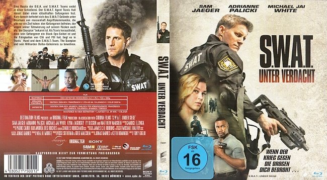 SWAT Unter Verdacht Under Siege Cover Blu ray Deutsch German german blu ray cover